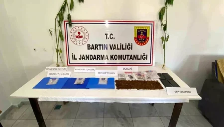 Bartın’da Eş Vakitli Uyuşturucu Operasyonu